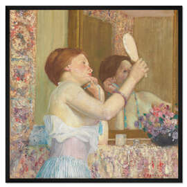 Gerahmter Kunstdruck Frau mit Spiegel, 1911