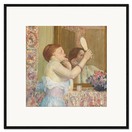 Kunsttryk i ramme Woman with a Mirror, 1911
