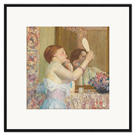 Ingelijste kunstdruk Woman with a Mirror, 1911