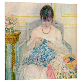 Quadro em PVC A Girl Sewing, 1914