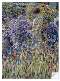 Selvklebende plakat Woman in the Garden, 1912