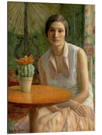 Aluminiumsbilde Portrait of a Woman (with Cactus), 1930