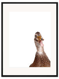Gerahmter Kunstdruck Braune Ente I