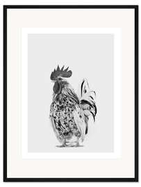 Gerahmter Kunstdruck Schicker Hahn II