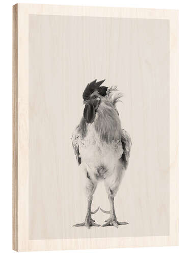 Stampa su legno Fancy Rooster I