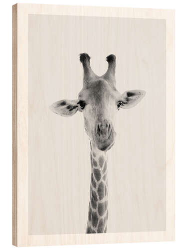 Holzbild Giraffe II