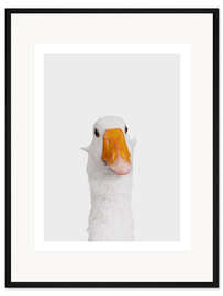 Gerahmter Kunstdruck Lustige Gans