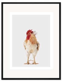 Gerahmter Kunstdruck Hahn I