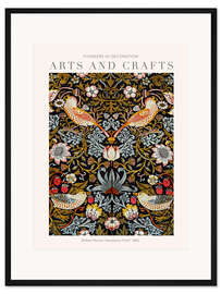 Gerahmter Kunstdruck Arts and Crafts - Der Erdbeerdieb I