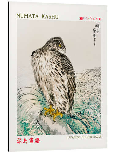 Tableau en aluminium Japanese Golden Eagle