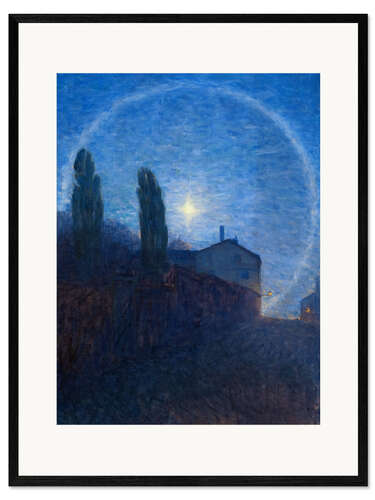 Impresión de arte enmarcada Lunar Halo