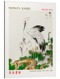 Cuadro de aluminio Japanese Stork &amp; Pine Tree