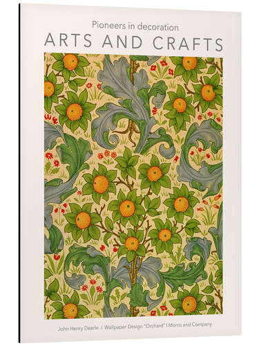 Aluminium print Arts and Crafts - Orchard, Morris & Company