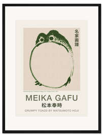 Gerahmter Kunstdruck Meika Gafu - Grumpy Toad II