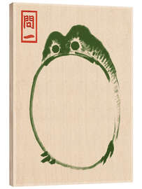 Obraz na drewnie  Grumpy Toad II - Matsumoto Hoji