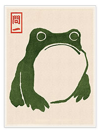 Wall print  Grumpy Toad I - Matsumoto Hoji