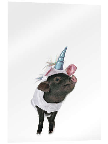 Acrylic print Unicorn Piglet I