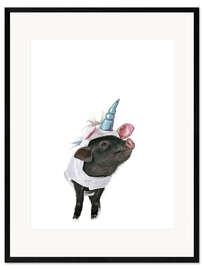 Framed art print Unicorn Piglet I