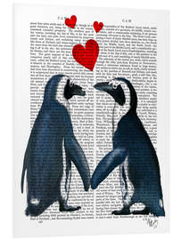 Foam board print Penguins in Love