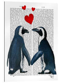 Cuadro de plexi-alu Penguins in Love