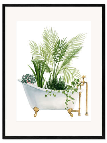 Innrammet kunsttrykk Plant Bath I