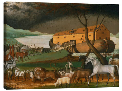 Leinwandbild Arche Noah, 1846 von Edward Hicks