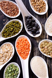 Magnettafel Bunte Samen und Hülsenfrüchte