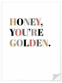 Wandsticker Honey, You're Golden II