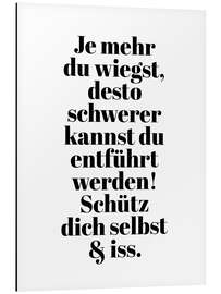 Magnettafel Je mehr du wiegst II