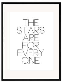 Gerahmter Kunstdruck The stars are for everyone II