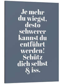 Magnettafel Je mehr du wiegst I