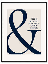 Gerahmter Kunstdruck And They Lived Happily Ever After II