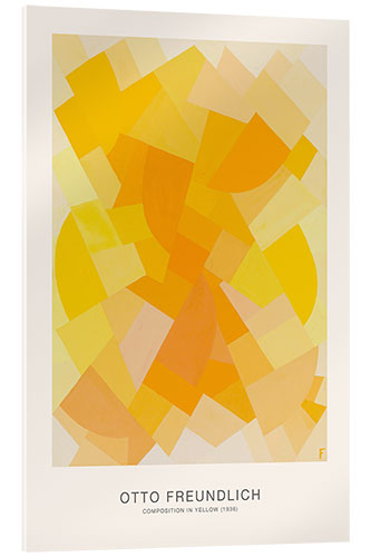 Acrylic print Composition in Yellow, 1936