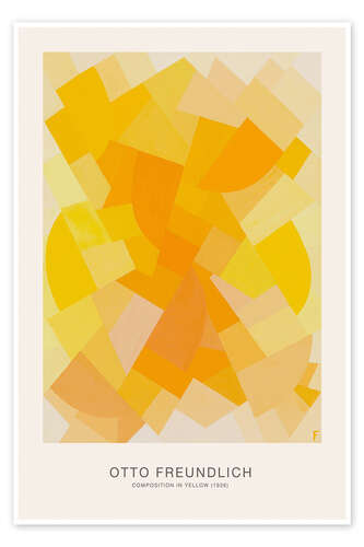 Póster Composition in Yellow, 1936