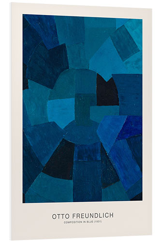 Tableau en PVC Composition in Blue, 1931