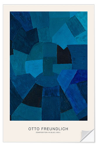 Vinilo para la pared Composition in Blue, 1931