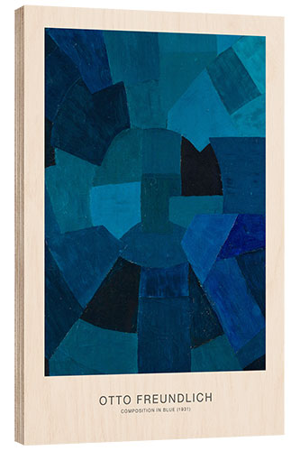 Holzbild Composition in Blue, 1931