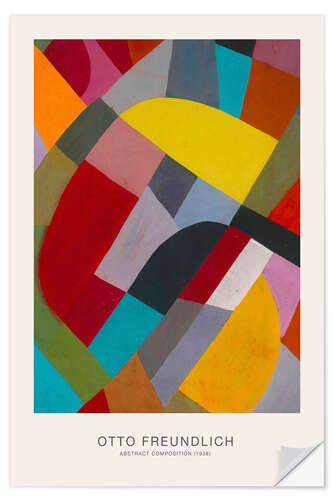 Selvklebende plakat Abstract Composition, 1938