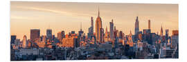 Stampa su PVC New York City Skyline Panorama at Sunset