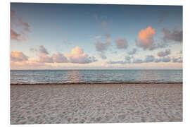 Foam board print Calm sunset at the beach