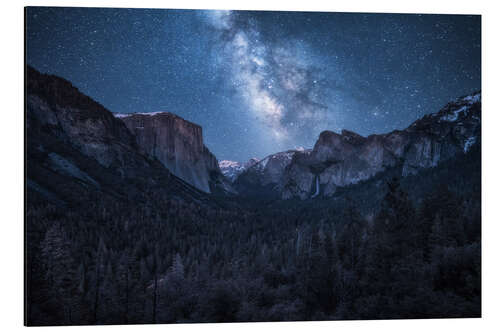 Alubild Die Milchstraße über dem Yosemite National Park