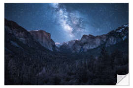 Naklejka na ścianę The Milky Way over Yosemite National Park