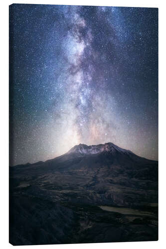 Obraz na płótnie The Milky Way over Mount St Helens