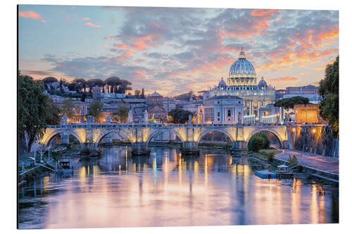 Tableau en aluminium Rome at Sunset