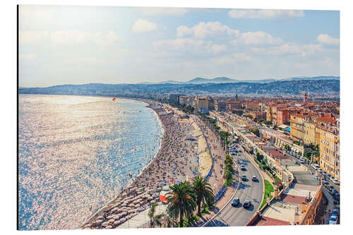 Aluminium print The City of Nice in Summer