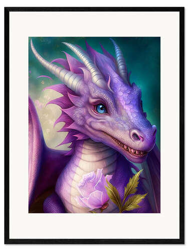 Innrammet kunsttrykk The dragon Miorath