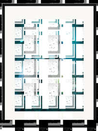 Gerahmter Kunstdruck Baby Panda Bär im Zauberwald