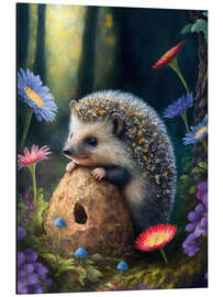 Magnettafel Neugieriger Igel