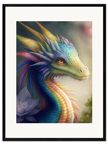 Framed art print The dragon Xiandu