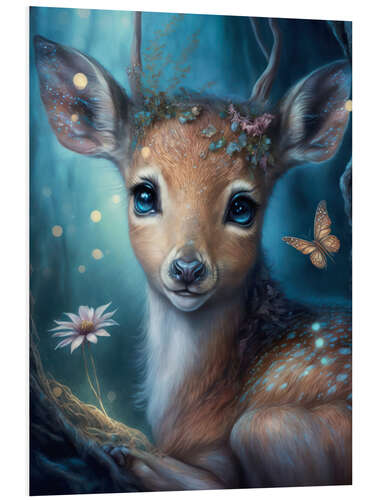 Foam board print Magical fawn